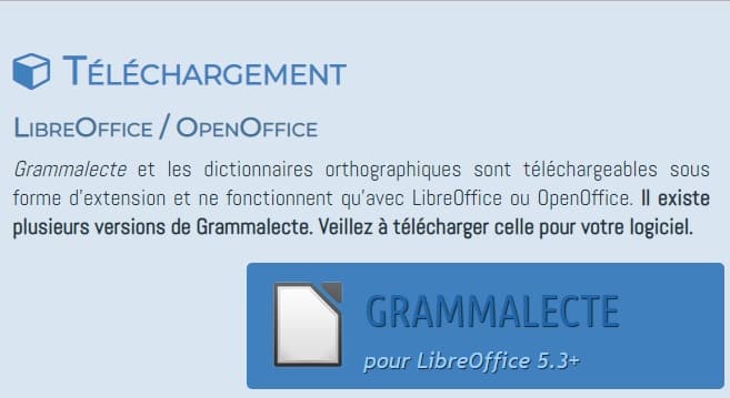 Grammalecte le correcteur grammatical pour libre office.